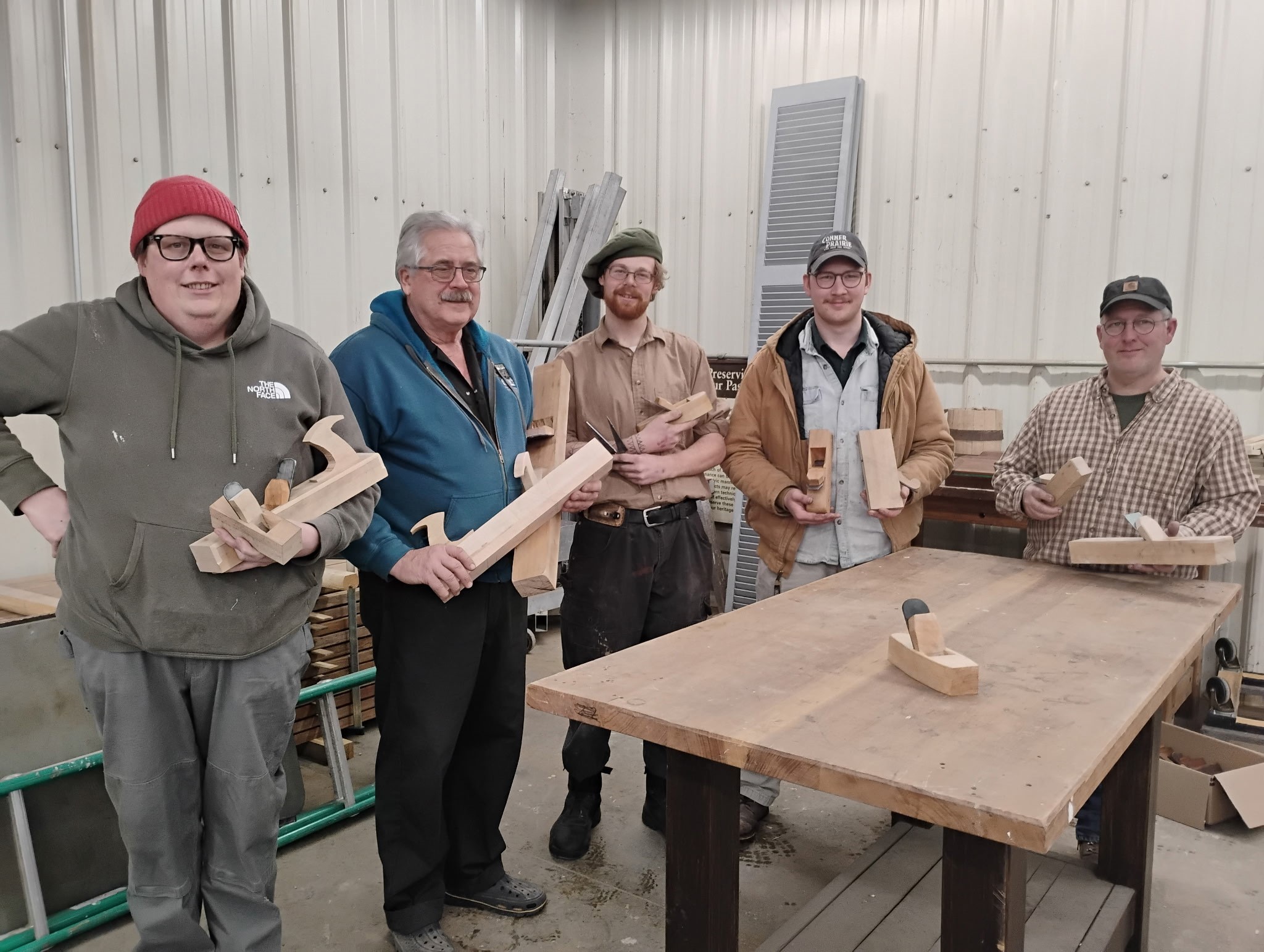 SAPFM members at Working Wood, Colonial Williamsburg